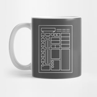 Character Sheet - Dungeons & Dragons Line Art Series Mug